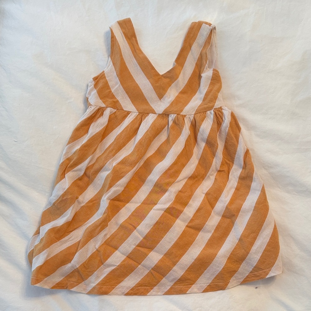 Arsène et les Pipelettes Striped Orange and White Dress size 36M